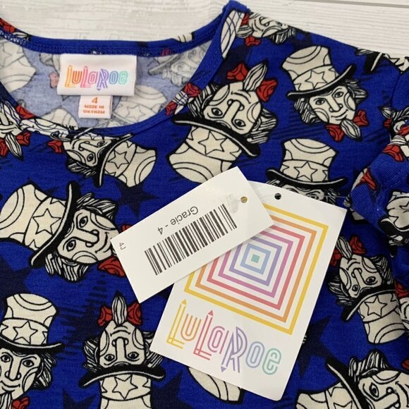 Lularoe Uncle Sam Gracie Tee - Picture 2 of 4